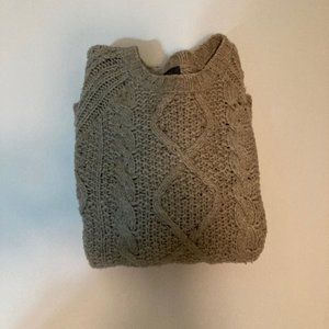 J.Crew Boys Cable Knit Wool Sweater Size Large